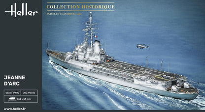 Heller 1/400 Jeanne d'Arc French Helicopter Carrier Model Kit 81034