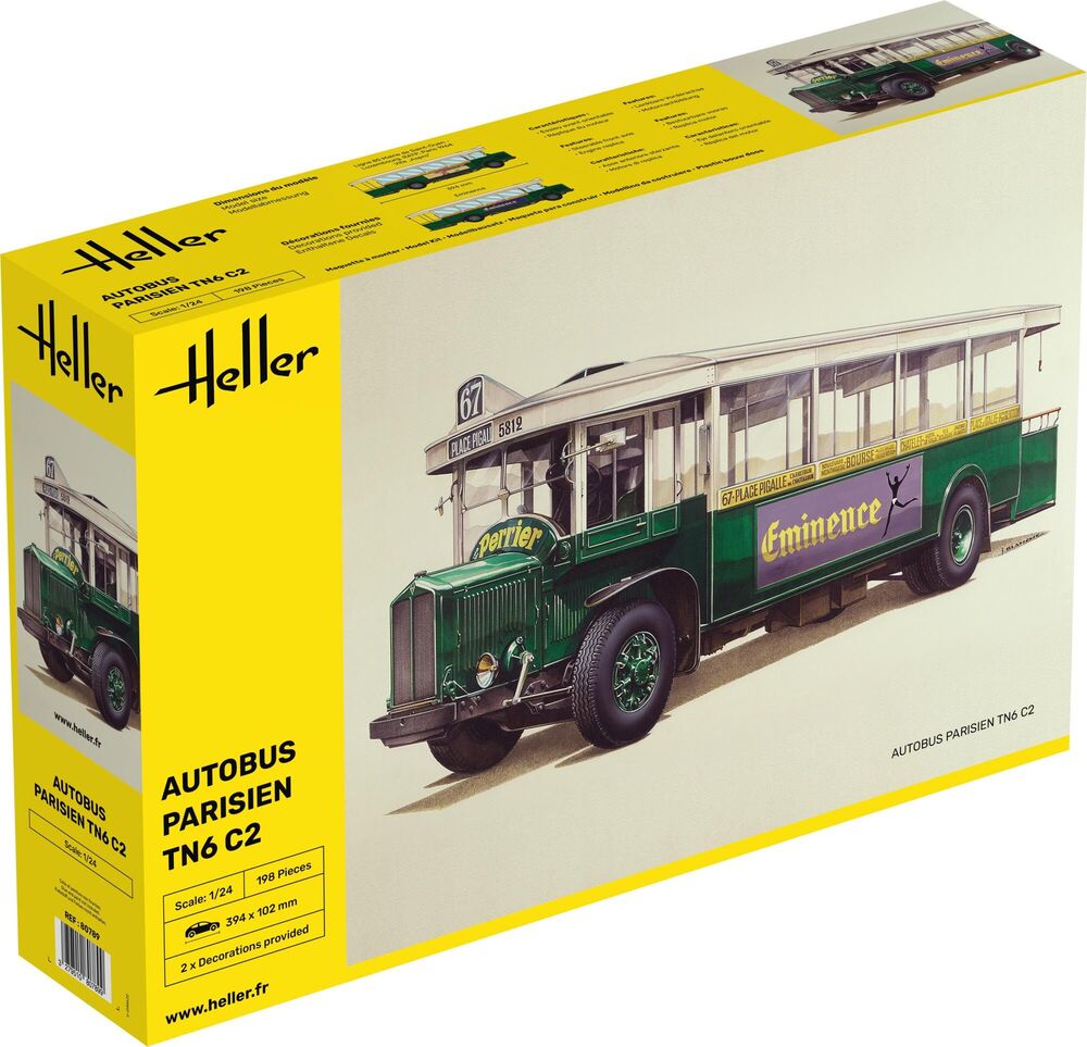 Heller 1/24 Autobus Parisien TN6 C2 Model Kit 80789 80789