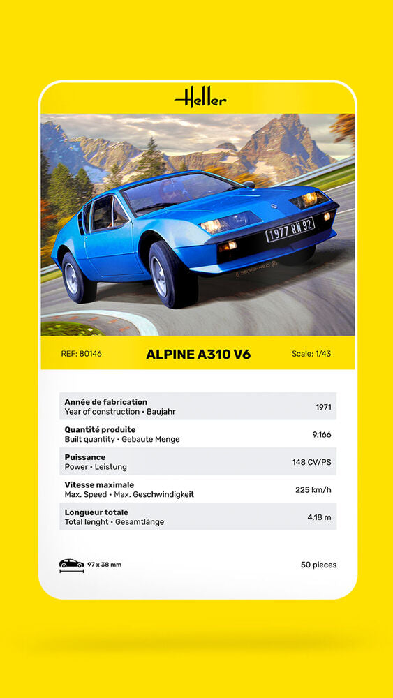 1/43 Heller - Renault Alpine A310 V6 80146