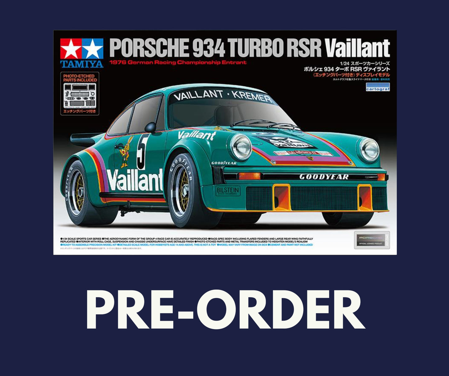 Tamiya 1/24 Cars - 1/24 Porsche 934 Vaillant 24334