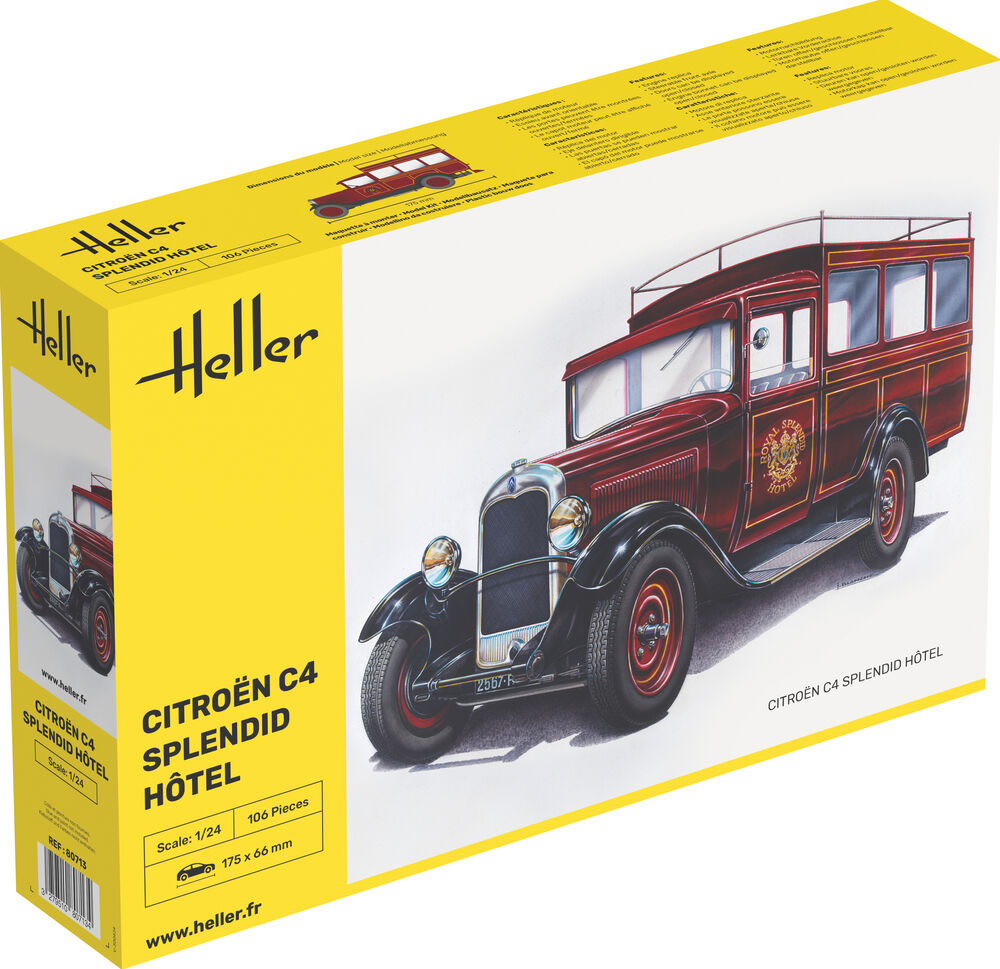 Heller 1/24 Citroen C4 Splendid Hotel Model Kit 80713