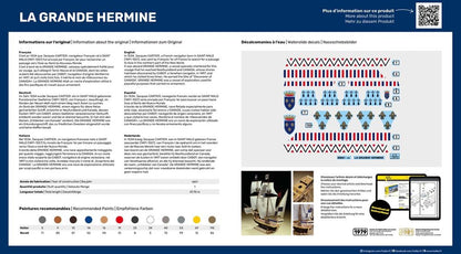 Heller 1/150 La Grande Hermine Sailing Ship Model Kit 80841