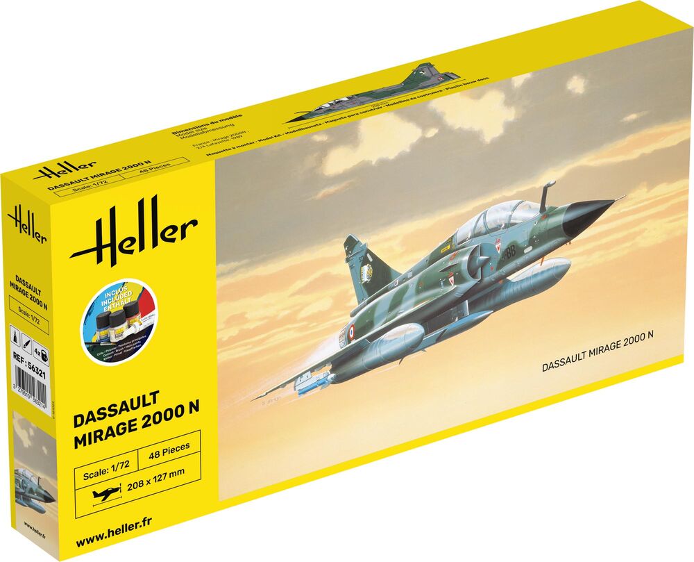 Heller STARTER KIT Mirage 2000 N 1:72