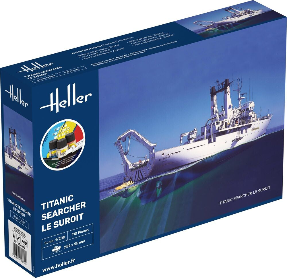 Heller STARTER KIT Titanic Searcher Le Suroit 1:200