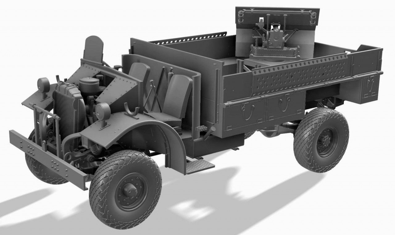 1/35 Thunder Model -  LRDG CMP F30 Truck w/Ordnance 37mm MKI Bofors Gun & Figures