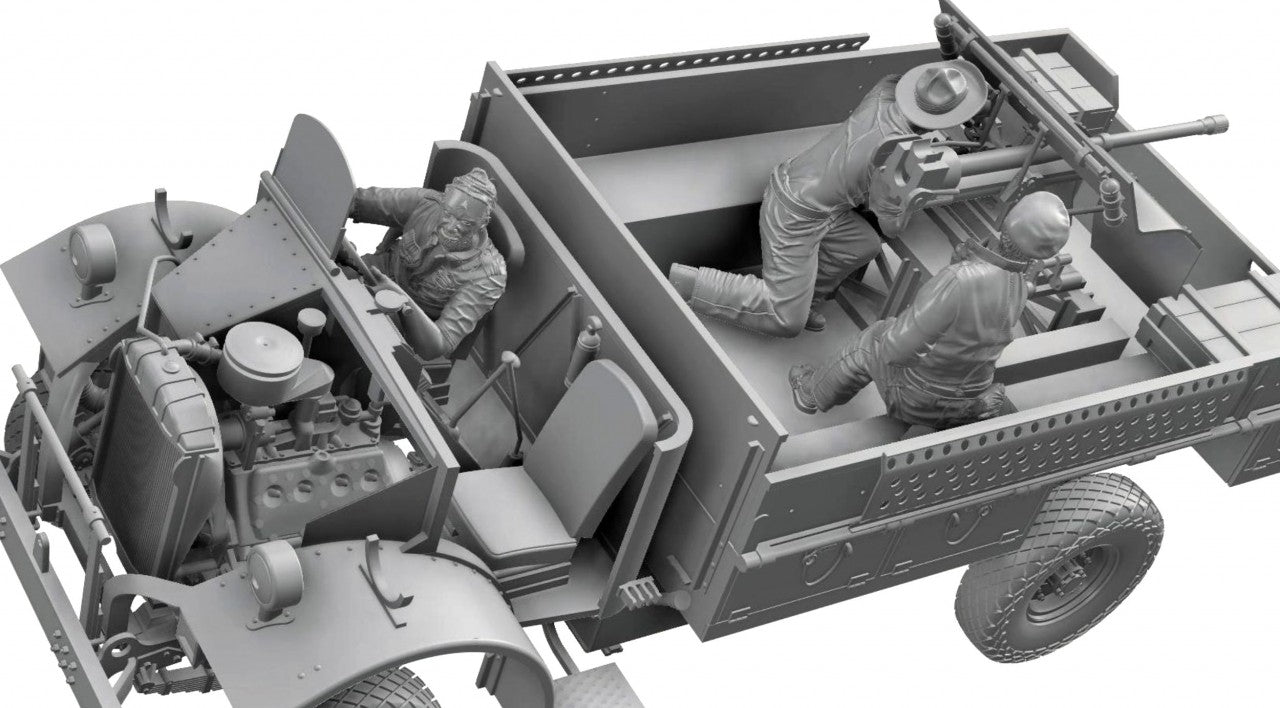 1/35 Thunder Model -  LRDG CMP F30 Truck w/Ordnance 37mm MKI Bofors Gun & Figures