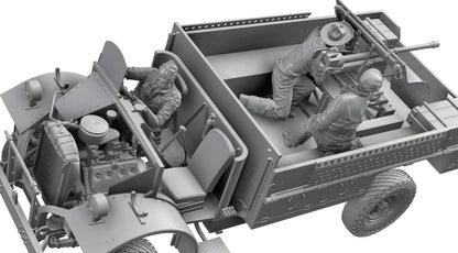 1/35 Thunder Model -  LRDG CMP F30 Truck w/Ordnance 37mm MKI Bofors Gun & Figures