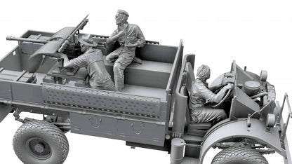 1/35 Thunder Model -  LRDG CMP F30 Truck w/Ordnance 37mm MKI Bofors Gun & Figures