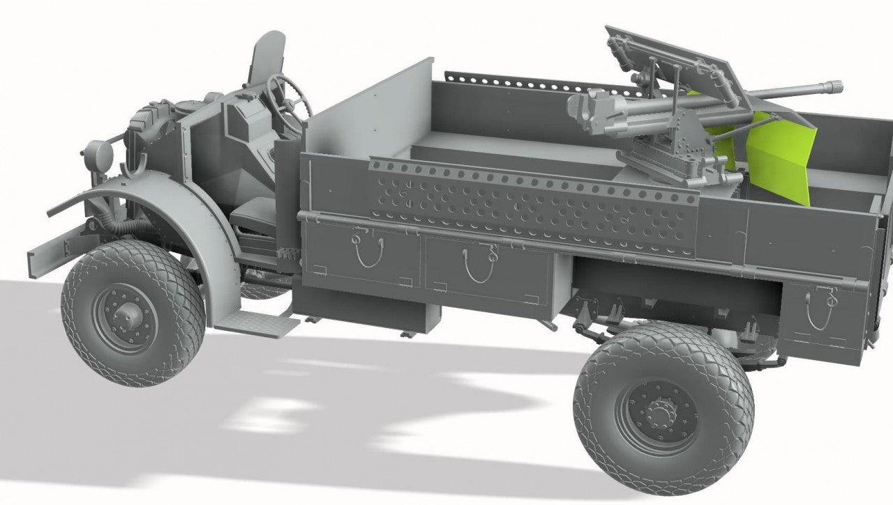 1/35 Thunder Model -  LRDG CMP F30 Truck w/Ordnance 37mm MKI Bofors Gun & Figures