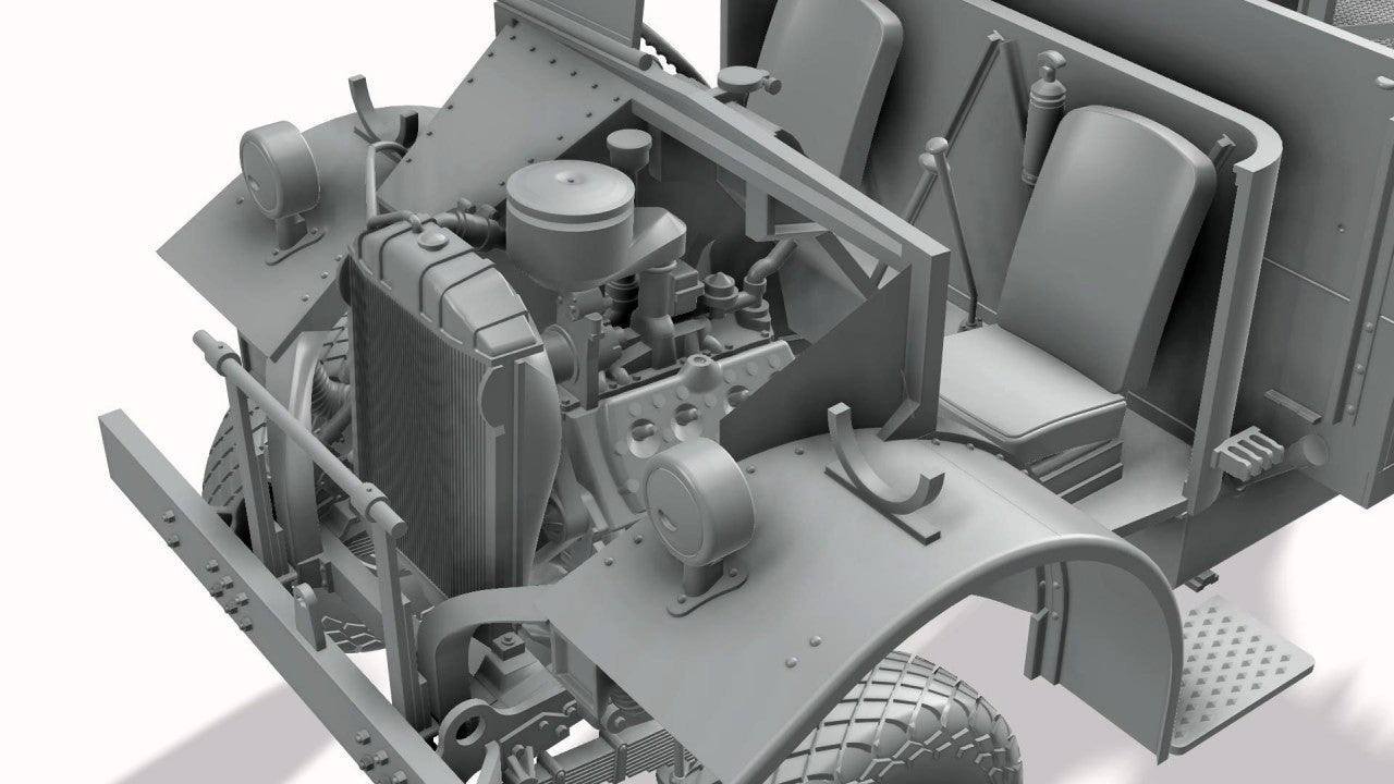 1/35 Thunder Model -  LRDG CMP F30 Truck w/Ordnance 37mm MKI Bofors Gun & Figures