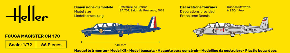 1/72 Heller - Fouga Magister CM 170