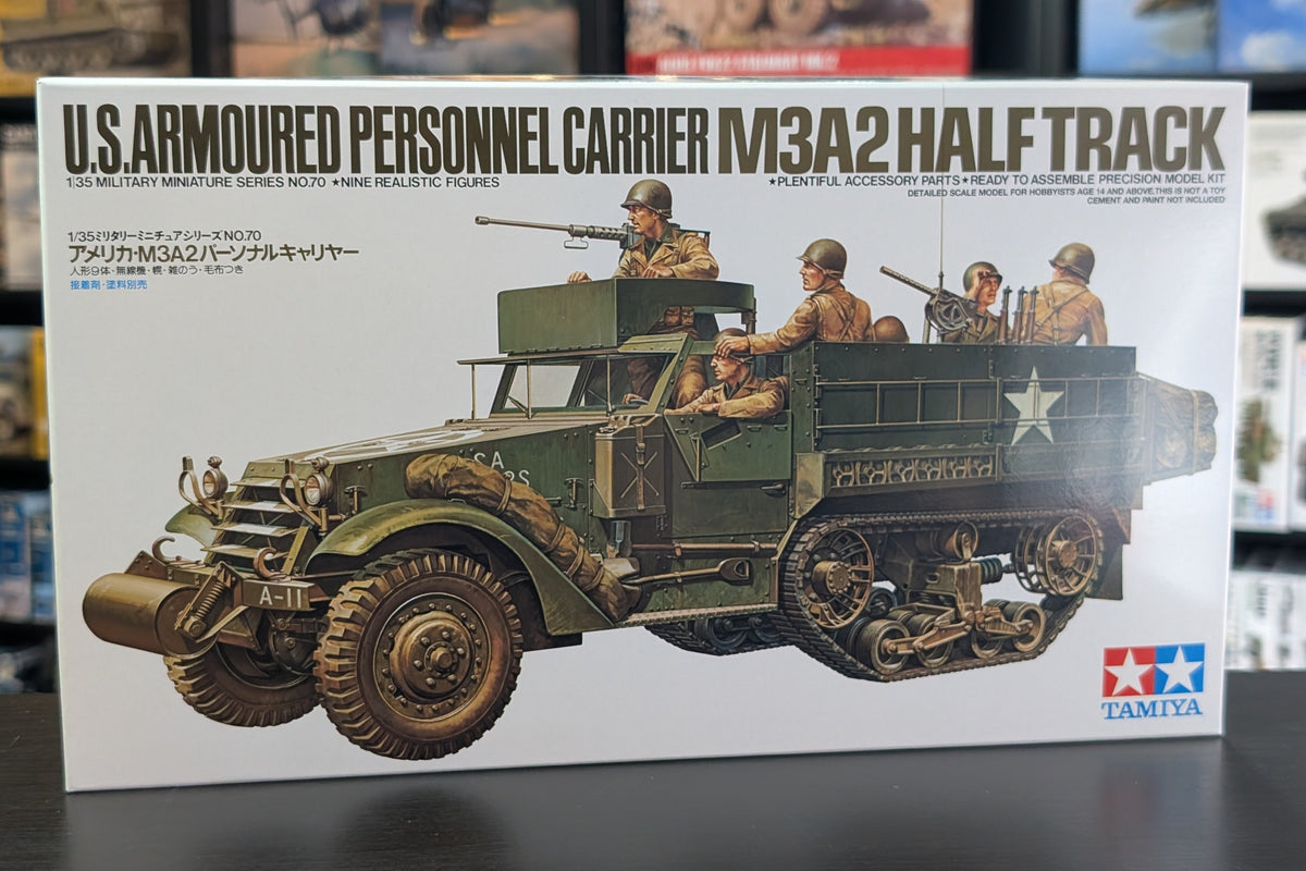 Tamiya 1/35 Military - 1/35 U.S. Armoured Personnel Carrier M3A2 Half-Track - 35070