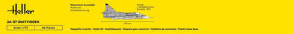 Heller STARTER KIT Ja-37 Jaktviggen 1:72