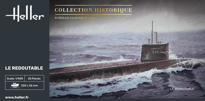 Heller 1/400 Le Redoutable French Submarine Model Kit 81075