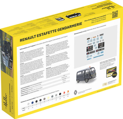 Heller 1/24 Renault Estafette Gendarmerie Gift Set Model Kit 56742