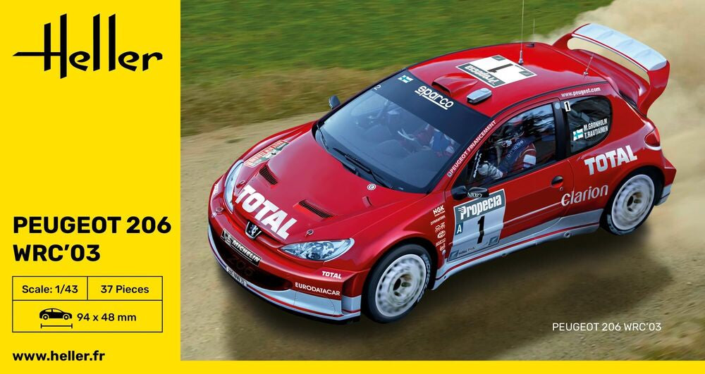 1/43 Heller - Peugeot 206 WRC 03 80113
