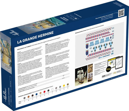 Heller 1/150 La Grande Hermine Sailing Ship Model Kit 80841