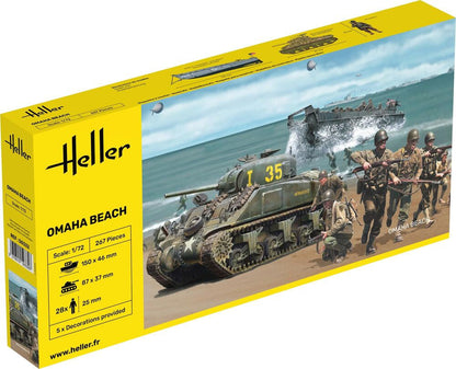 Heller 1/72 Omaha Beach Plastic Model Kit Diorama Set 50332