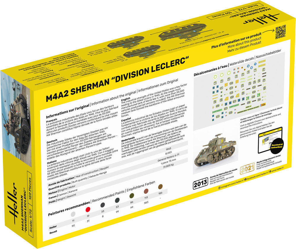 Heller - M4A2 Sherman Division Leclerc 79894