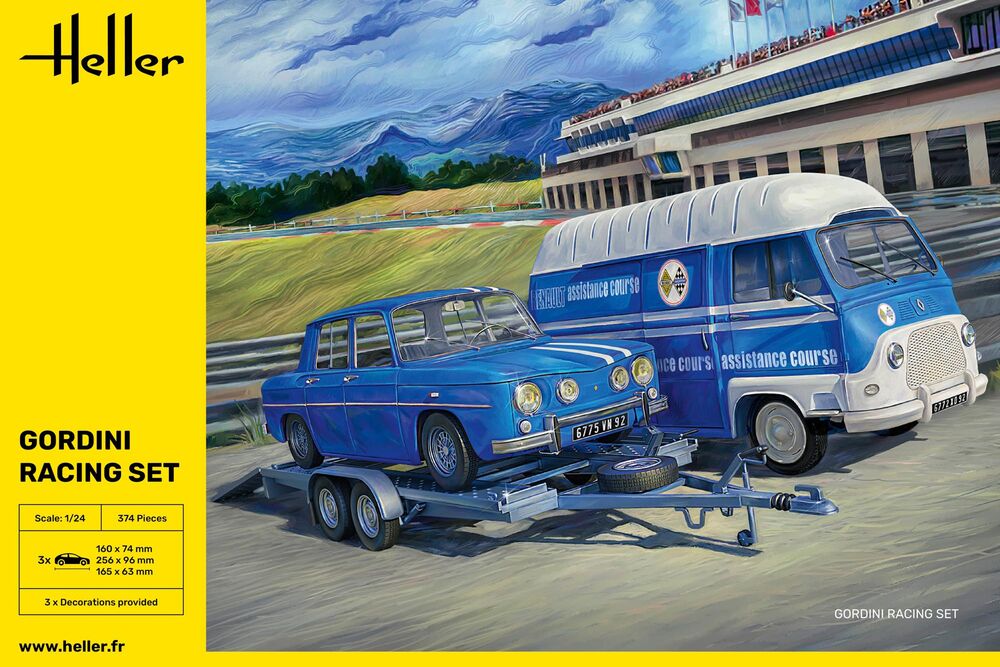 Heller 1/24 Gordini Racing Set Model Kit 50328