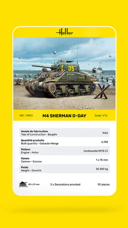Heller M4 Sherman D-Day 1:72