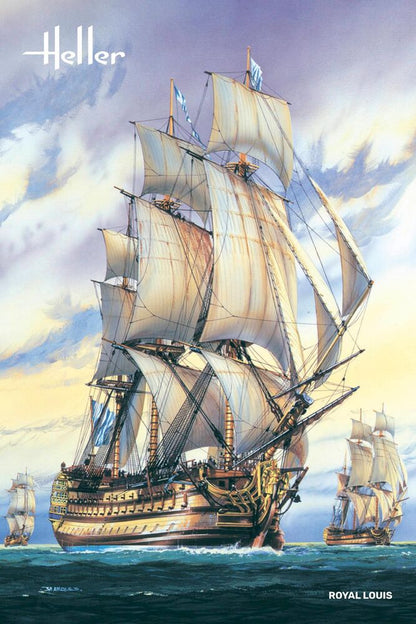 Heller 1/200 Le Royal Louis Sailing Ship Plastic Model Kit 80892
