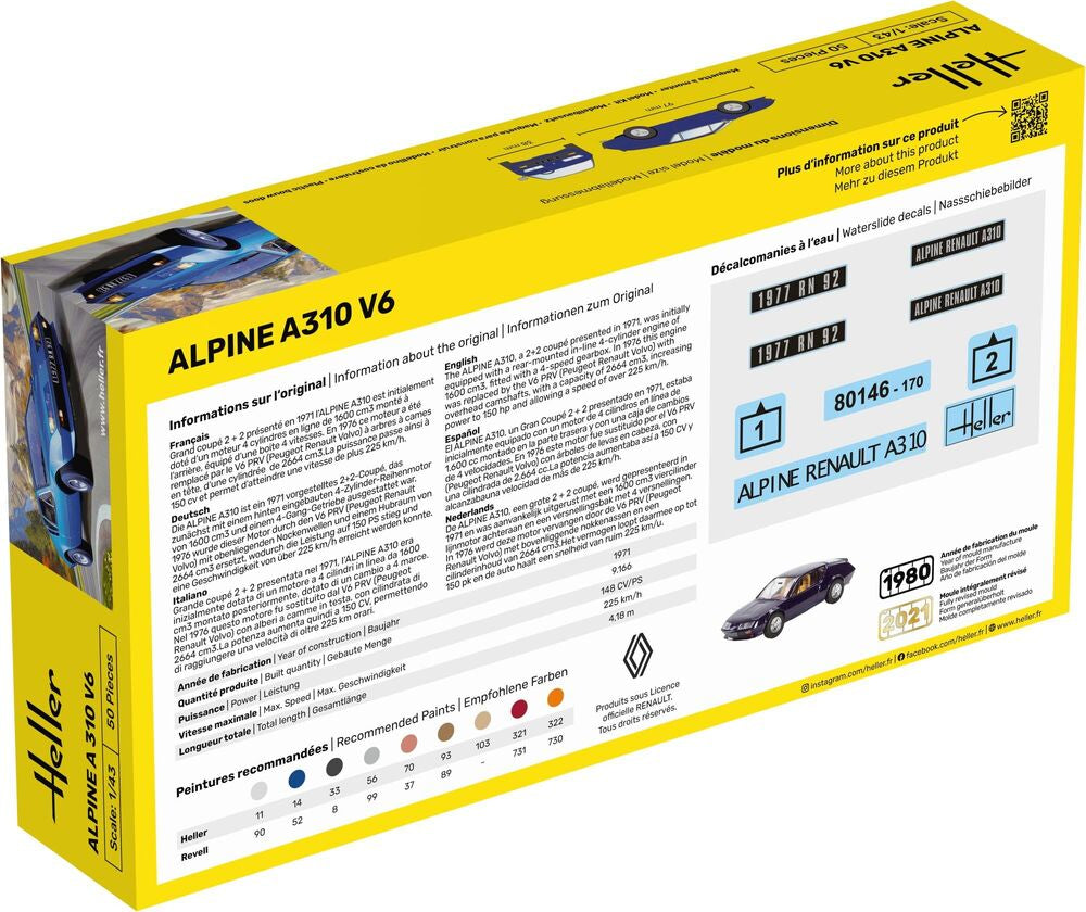 1/43 Heller - Renault Alpine A310 V6 80146