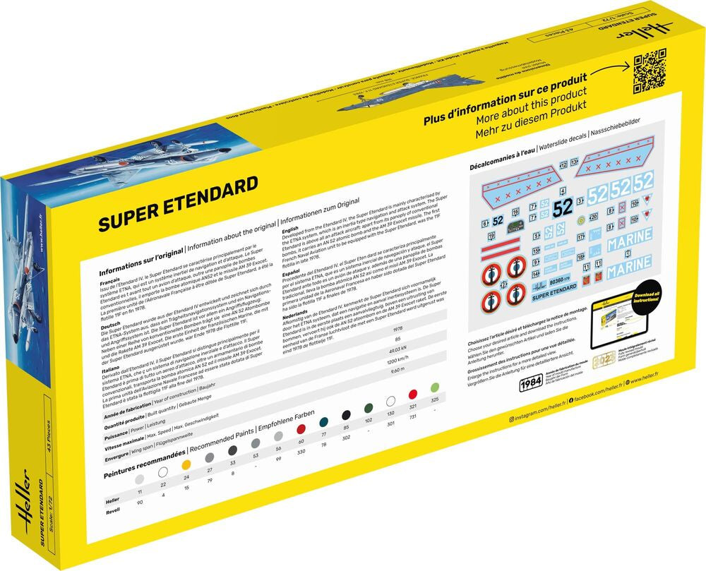 Heller 1/72 Super Etendard Plastic Model Kit 80360