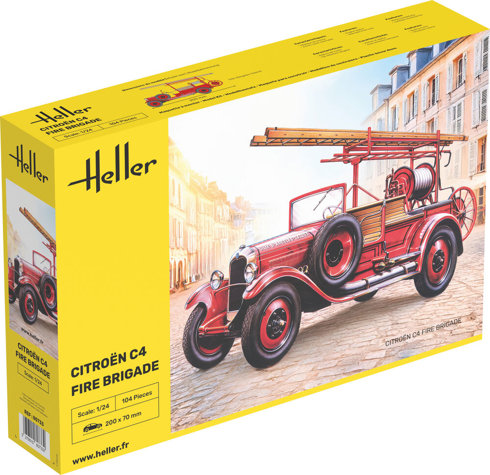 Heller 1/24 Citroen C4 Fire Brigade Model Kit 80733