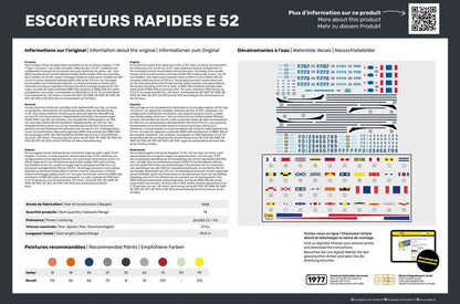 Heller 1/400 Escorteurs Rapides E52 French Frigate Model Kit 81094