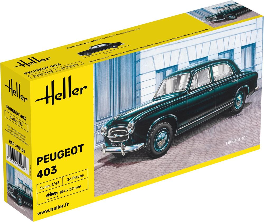Heller 1/43 Peugeot 403 Plastic Model Kit 80161
