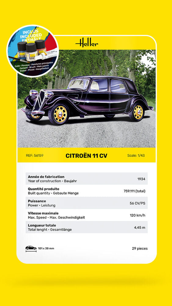 Heller - Gift Set Citroen 11 CV 56159