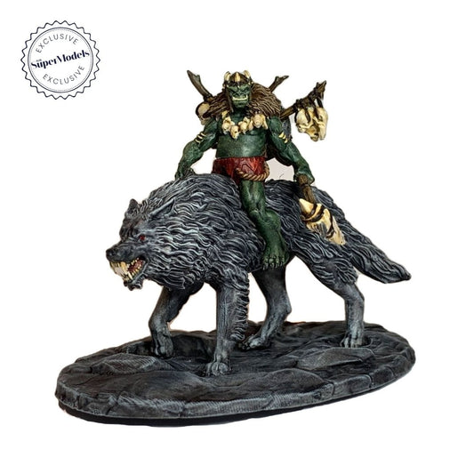 The Days of Valkryx - Wearg Wolf Rider (Pose 1)