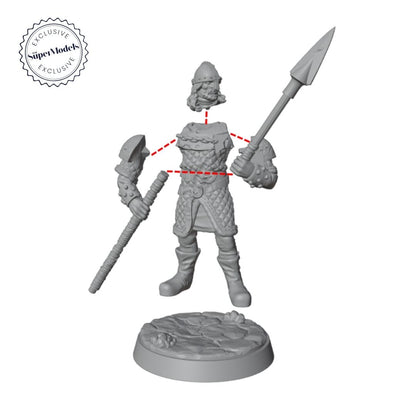 The Days of Valkryx - Spearmen of Mynsterilf (Pack of 3)