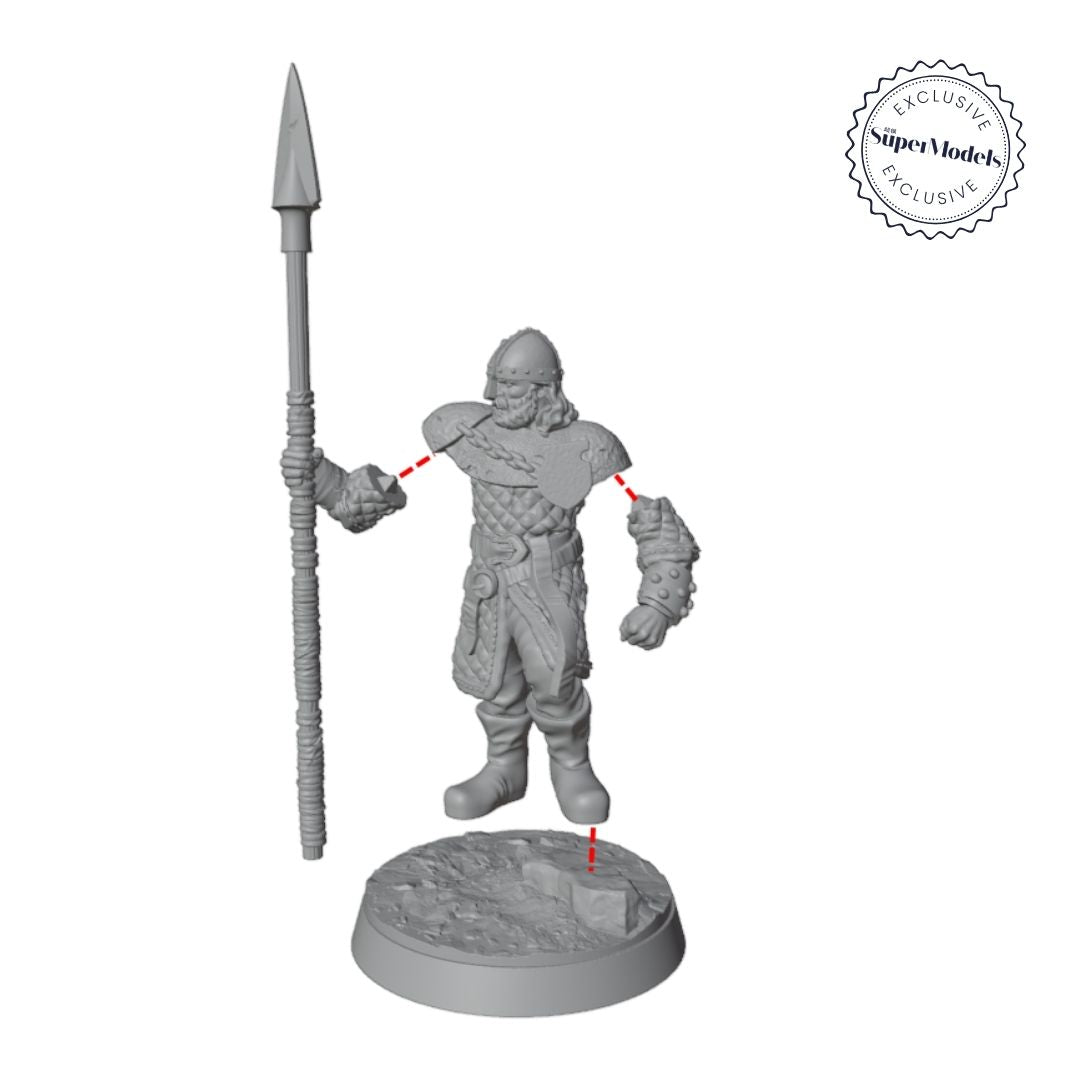 The Days of Valkryx - Spearmen of Mynsterilf (Pack of 3)