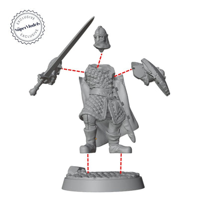 The Days of Valkryx - Swordsmen of Mynsterilf (Pack of 3)