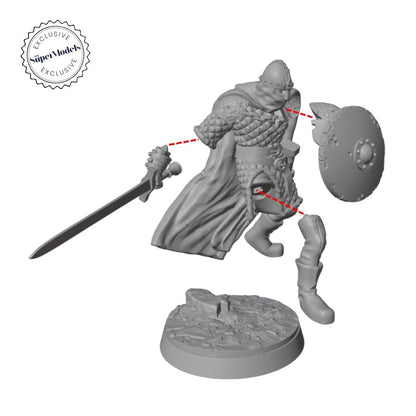 The Days of Valkryx - Swordsmen of Mynsterilf (Pack of 3)