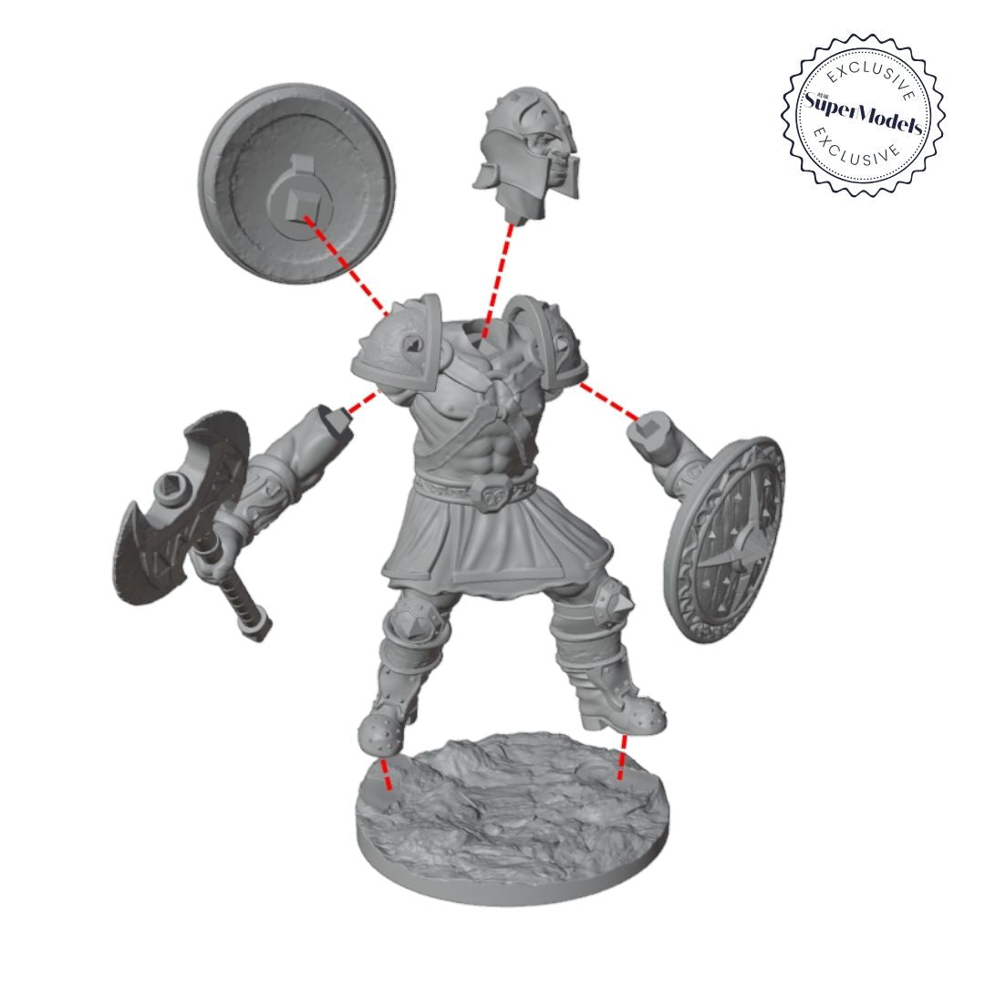 The Days of Valkryx - Dwarf Warriors (Pack of 3)
