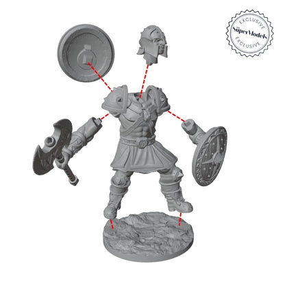 The Days of Valkryx - Dwarf Warriors (Pack of 3)