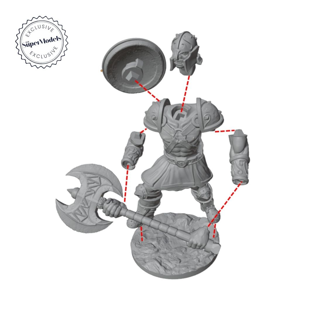 The Days of Valkryx - Dwarf Warriors (Pack of 3)