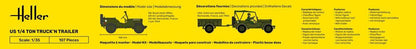Heller US 1/4 Ton Truck 'n Trailer 1:35