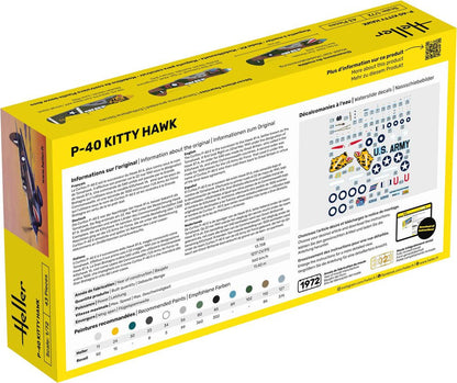 Heller STARTER KIT P-40 Kitty Hawk 1:72