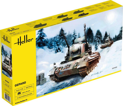 Heller 1/35 scale Gepard German Anti-Aircraft Tank Model Kit 81127