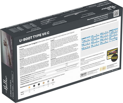 Heller 1/400 U-Boot Type VII C Submarine Model Kit 81002