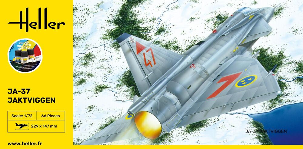 Heller STARTER KIT Ja-37 Jaktviggen 1:72