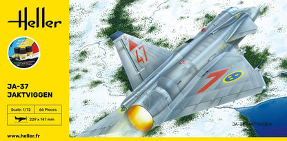 Heller STARTER KIT Ja-37 Jaktviggen 1:72