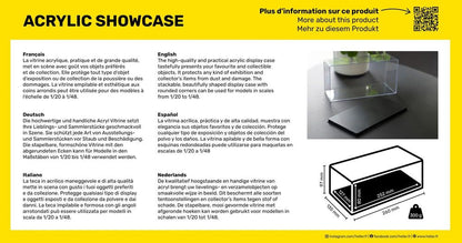 Heller Acrylic Showcase, 252 x 127 x 80 mm