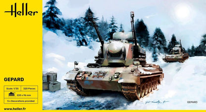 Heller 1/35 scale Gepard German Anti-Aircraft Tank Model Kit 81127