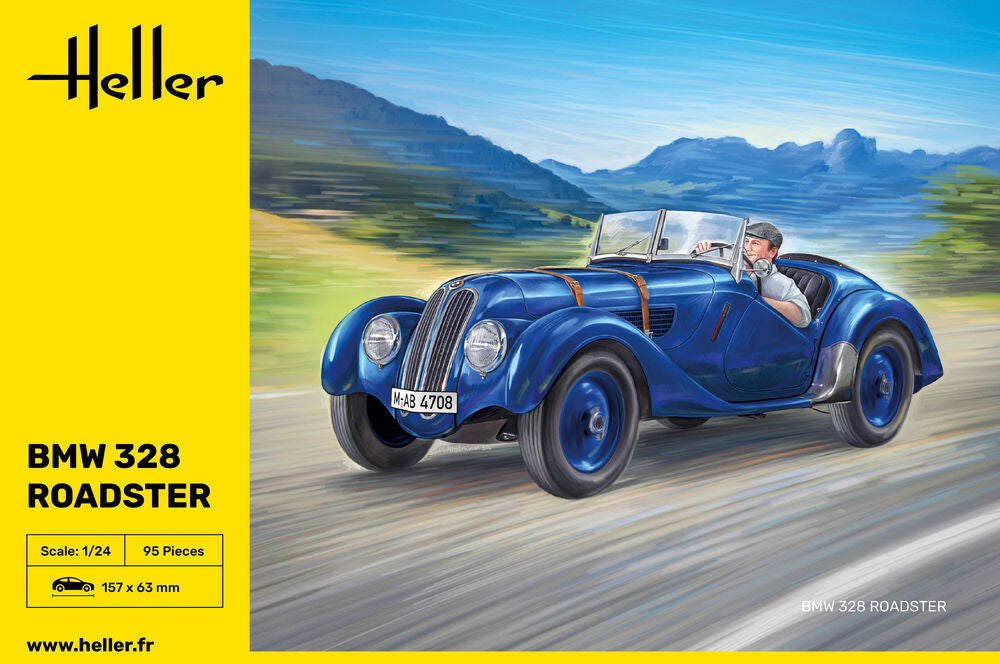 Heller 1/24 BMW 328 Roadster Starter Kit Model 56701