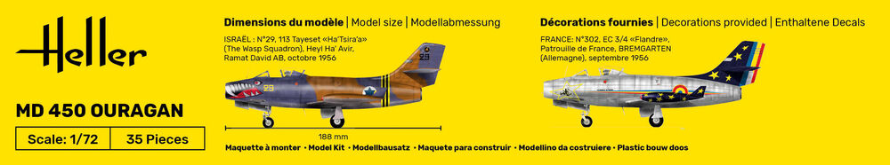 Heller STARTER KIT MD 450 Ouragan 1:72